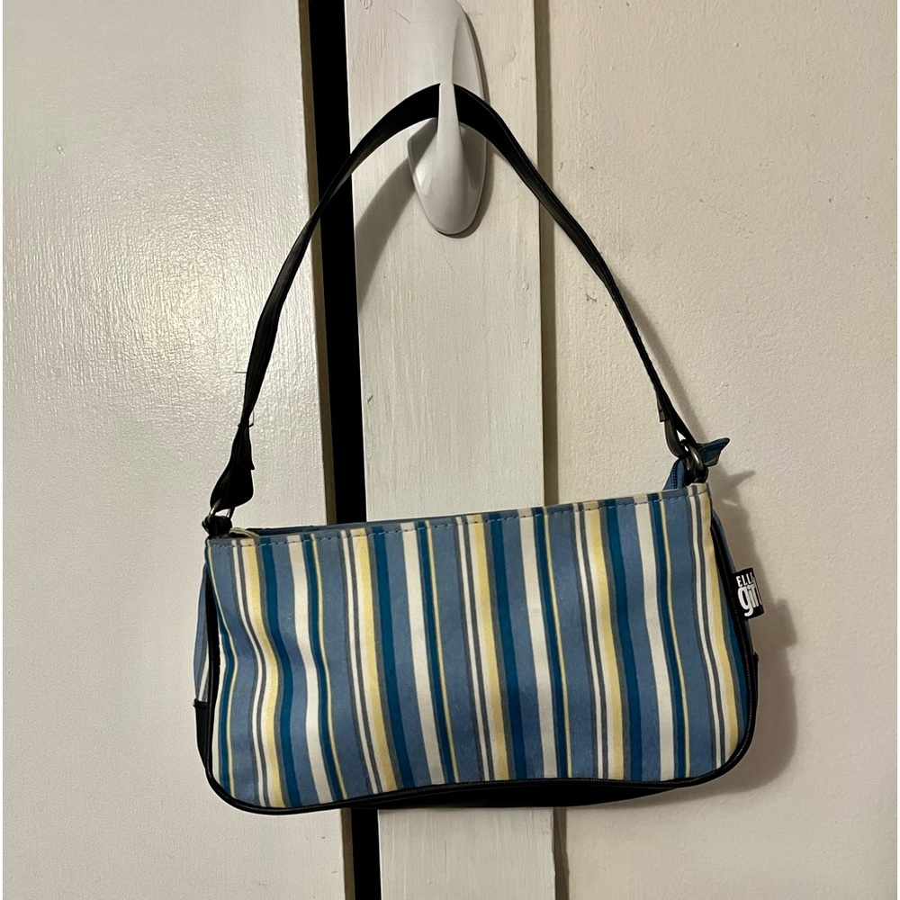 Elle Girl Yellow & Blue Striped Purse